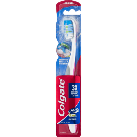 Colgate 360 Total Advanced Full Head Toothbrush, Medium