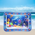 thumbnail image 2 of Btafrte Animal Water Mat PVC Baby Water Play Mat Doble Borde para (Blue Dolphin), 2 of 9
