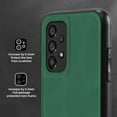 thumbnail image 6 of Nalacover Case for Samsung A52,Slim Luxury Premium PU Leather Non-Slip Grip Shockproof Bumper Anti-Scratch [ with Tempered Glass Screen Protector ] Cases for Samsung Galaxy A52, Darkgreen, 6 of 8