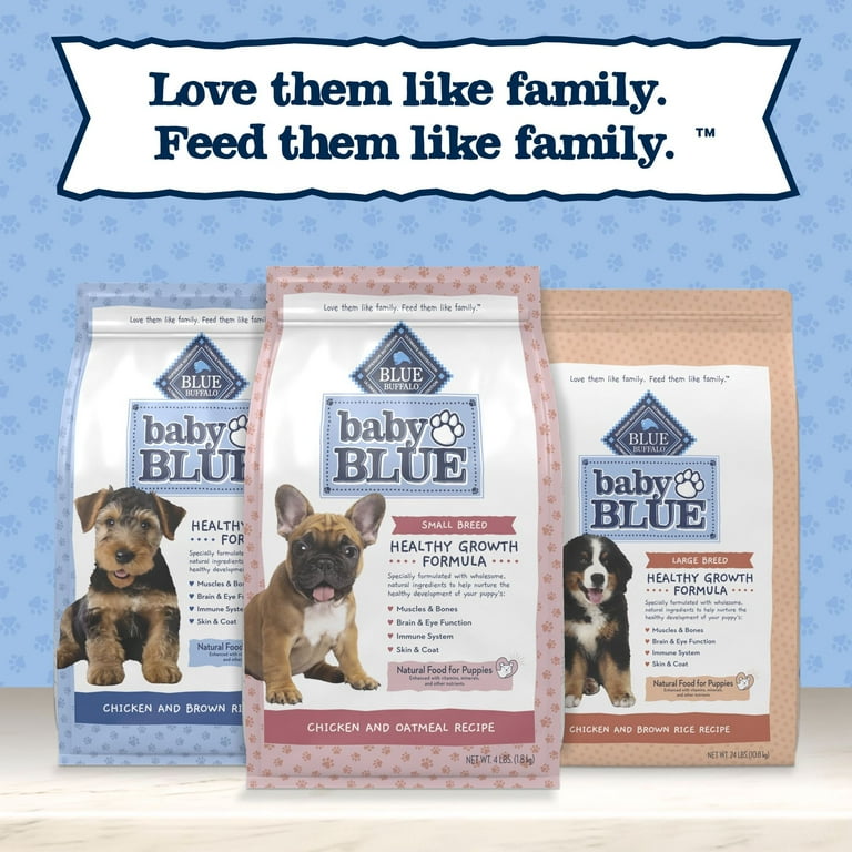 Blue Buffalo Small Breed Puppy Food, Chicken and Oatmeal, Natural
