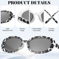 thumbnail image 3 of Milisten Gafas De Sol Negras Ovaladas Con Retro Y Marco Pequeño Para Protección En Exteriores, 3 of 8