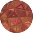 thumbnail image 1 of Ahgly Company Tapis Rond Lavable en Machine Intérieur Transitionnel Orange Rouge Orange, 5 Pieds Rond, 1 of 7