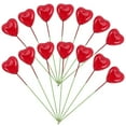 thumbnail image 3 of 50pcs Heart Shape Red Foams Cake Inserts Cake Picks Cake Decor for Valentine's Day, 3 of 7