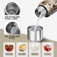 thumbnail image 3 of 20 Oz Pug and Footprint Coffee Tumbler Double Wall Insulated Stainless Steel Water Bottle | Metal Reusable Thermoses Flask with Cup Cap | Leak & Sweat Proof with Anti-Dust Lid, 3 of 7