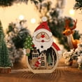 thumbnail image 6 of FELTECHELECTR Figure Shape Santa Claus Ornaments Wood 1Pc 6.3x4.1in, 6 of 8