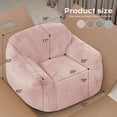 thumbnail image 6 of HOMGUAVA Giant Bean Bag Chair for Adults & Kids, Oversized Bean Bag Couch Sofa w/ Wide Armrests, Large Lazy Bean Bag Chair w/ Stuffed Memory Foam, Pink, 6 of 8