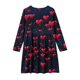 thumbnail image 5 of Vestidos de Manga Larga de las Niñas Tamaño 7-8 Elástico Vestido de Patinador con Cuello Redondo, Suave 95% Poliéster 5% Spandex para el Recital Escolar Diario, 5 of 6