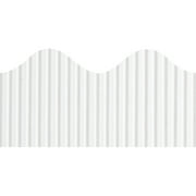 Bordette Decorative Border White - 2.25" x 50' - 1 Roll/Pkg