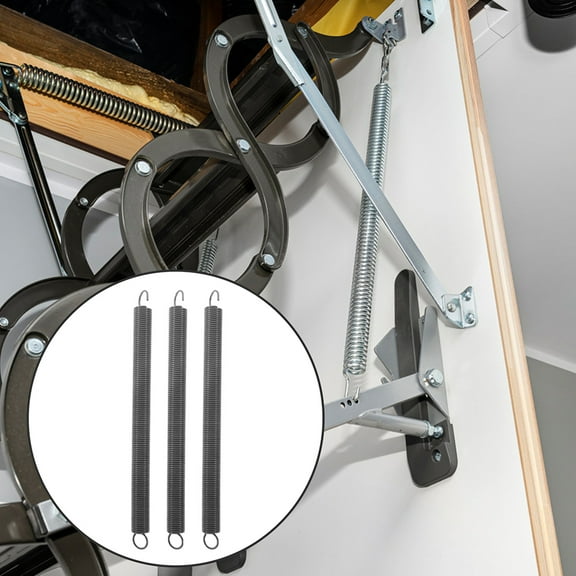 Masteelf 4pcs Attic Ladder Replacement Springs for Smooth Operation Convenient Attic Stair Springs Parts Compatible for Century &