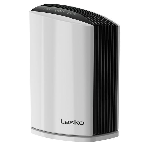 Lasko 109 Sq. ft True HEPA Tabletop Air Purifier with Timer, White, LP200