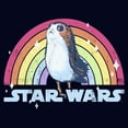thumbnail image 2 of Women's Star Wars The Last Jedi Porg Pride Rainbow Logo  Graphic Tee Navy Blue Medium, 2 of 5