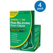(4 pack) (4 Pack) Magnilife DB Pain Relieving Foot Cream, 4 oz