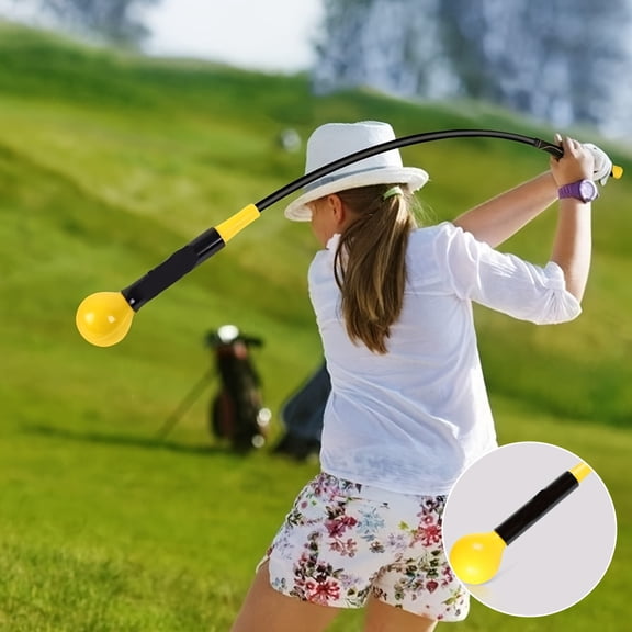 Golf Swing Trainer, Correction Strength Trainer, Flexible Golf Warm-Up Exerciser for Indoor Swinging, Putting, and Rhythm Training