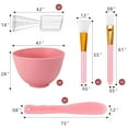 thumbnail image 2 of Face Mask Mixing Bowl Set, 10 Pcs DIY Facemask Mixing Tool Kit with Silicone Facial Mask Bowl Brushes Stick Spatula Measuring Cup (White), 2 of 13