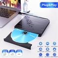 thumbnail image 5 of Unidad de CD/DVD Externa para Computadora PortáTil, USB 3.0 y Tipo C, Grabadora CD DVD +/-RW Lector óPtica, Grabadora, Reproductor, 5 of 5