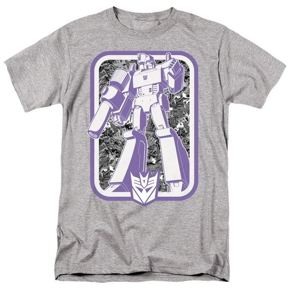 Transformers Decepticon S/S Adult 18/1 T-Shirt Athletic Heather