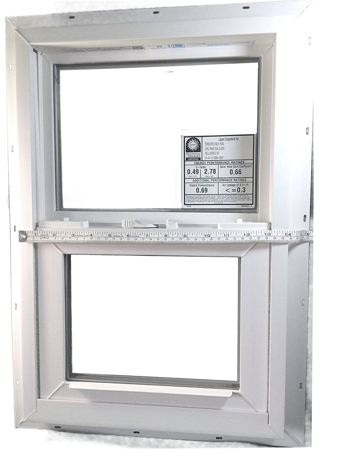 Mobile Home Insulated Vinyl Thermopane Lower Tilt Sash Screen Window, 14" x 21"