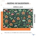 joogoo Door Mats Christmas Candy and Trees Outdoor Indoor Entrance Low