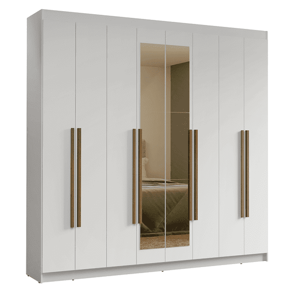 Ropero Closet Madesa Venus 8 Puertas 2 Espejos 216cm BB 01