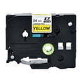 thumbnail image 1 of tamizeot Replacement For P-Touch 24mm 8m Label Replacement For Printer Ribbon Laminated Colored Maker Tape Kze-651 black on yellow, 1 of 5