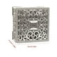 thumbnail image 4 of Naiovety Caja de regalo cuadrada Hexagonal de plástico, caja de recuerdo de boda, apariencia exquisita, cajas de dulces encantadoras para Kits de decoración para fiestas Plata Cuadrado, 4 of 6