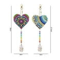 thumbnail image 2 of Diamond Painting Kit Hanging Pendant Crafts 2 Pcs DIY Special Shaped Drill Crystal Light Window Wind Chimes Jewelry Kit for Home Garden Decoration Gift, 2 of 9