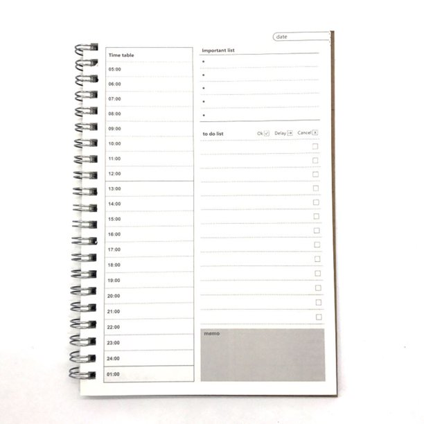 Agenda 2023 A5 Notebook Planner Schedule Journal Stationery Notepads Floral Sketchbook School Office Accessories Budget DiaryCN He Qiyong unisex