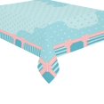 thumbnail image 3 of BSDHOME Blue and White Christmas Snowflake Snowman Tablecloth 60x104 Inches, merry Christmas Tablecover Desk Table Cloth Cover for Wedding Party Decor, 3 of 5