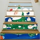 thumbnail image 1 of Pegatinas navideñas 3D impermeables para escaleras para renovación de escaleras, árbol de Navidad de dibujos animados, moda navideña, 1 of 3