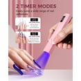 thumbnail image 4 of Lámpara UV LED portátil para uñas mlogiroa de 3 W, rosa, 4 of 9