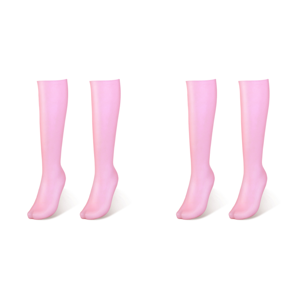 Calcetines Los pies de silicona cuidan una pedicura suave para los pies secos de color rosa