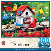 MasterPieces 300 Piece EZ Grip Puzzle - An American Birdhouse - 18"x24"