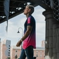 thumbnail image 4 of DPTALR Men's Summer Casual O-Neck Short Sleeve Patchwork Gradient T-shirt Top, 4 of 8