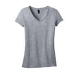 thumbnail image 5 of District Adult Female Women Plain Short Sleeves T-Shirt Heather Grey 3X-Large, 5 of 6