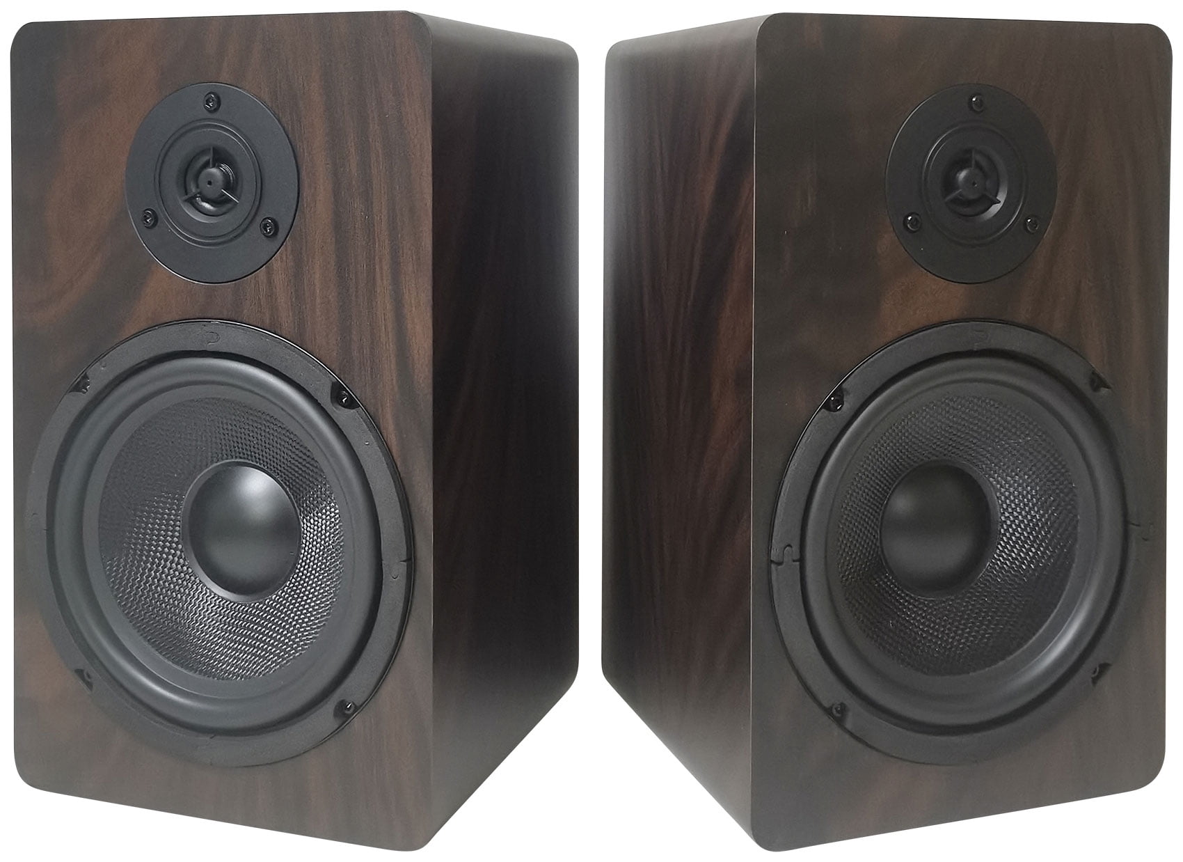 Rockville Pair RockShelf 68D V2 400W Bookshelf Speakers 8 Ohm, Kevlar Woofers, Silk Dome Tweeter, MDF Cabinet, for Home Theater and Audiophiles