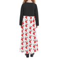 thumbnail image 6 of THDHVS Dresses for Girls,Girls Christmas Print Long Sleeve Dress Round Neck Pockets Casual Maxi,Girls Long Sleeve Dress 4-5 Years, 6 of 6