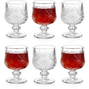 1.75oz Mini Shot Glass Set of 6/Fancy Shot Glasses/Super Cute Ornate Shot Glasses/Tequila Shot/Cordial Glasses