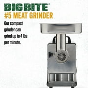 LEM Products BigBite #5 Electric Meat Grinder, 0.35 HP Stainless Steel Machine