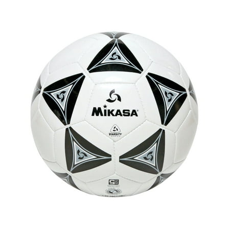 Mikasa Deluxe Soccer Ball, Size 5, Black and White