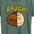 thumbnail image 3 of Peanuts - C Brown Half Football Head - Women's Short Sleeve Graphic T-Shirt, 3 of 6