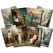 The Mysteries of the Rosary Illustrated Cardstock Poster Set, 20 Pieces, 10 Inch