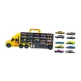 thumbnail image 2 of Camión de transporte de juguete, camión transportador de transporte, juego de juguetes, coche de eyección de pista de transporte para edades de 3, 4, amarillo, 2 of 8