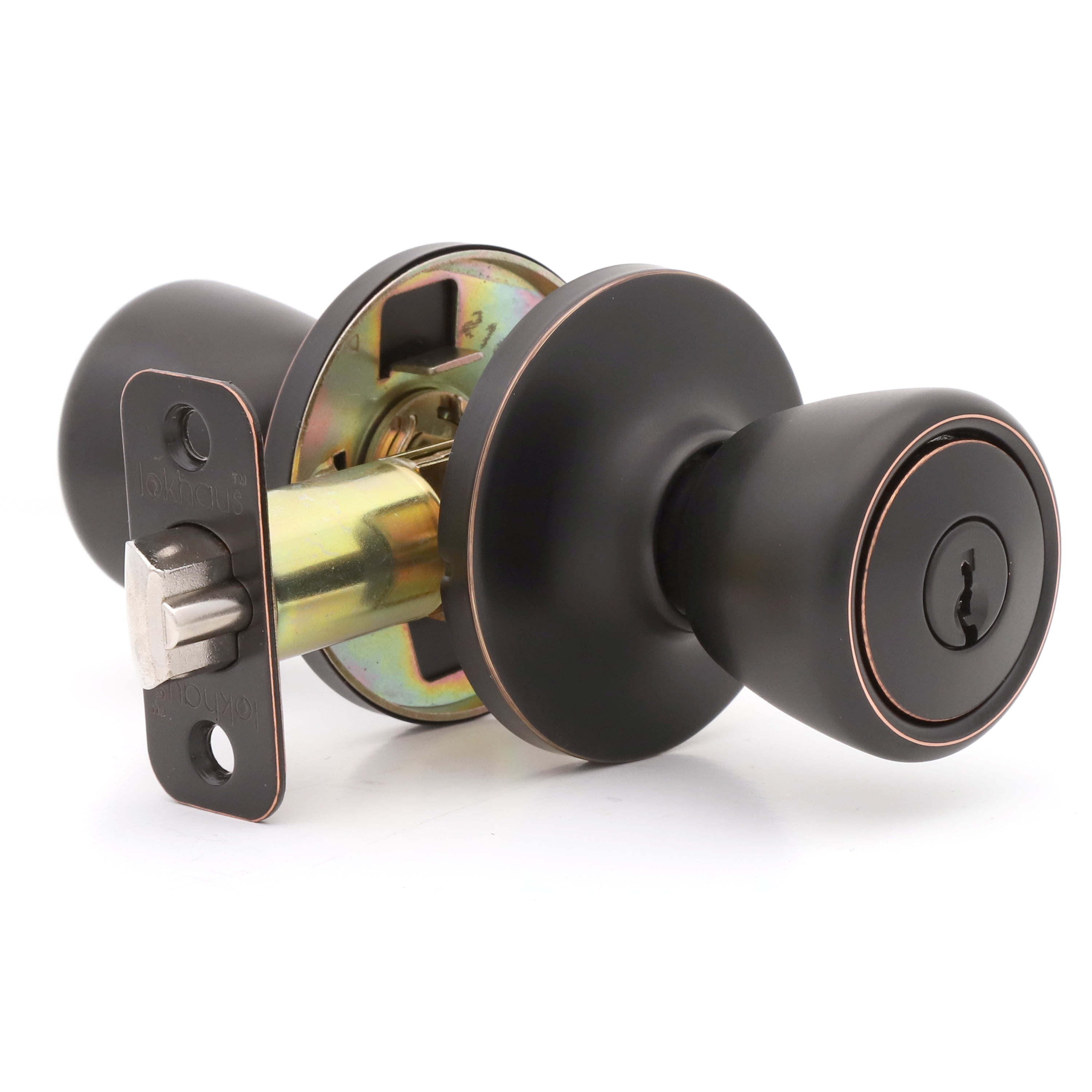 Lokhaus Keyed Entry Tulip Doorknob Oil Rubbed Bronze 2 Count