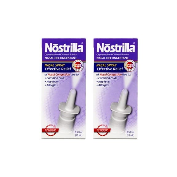 Nostrilla Nasal Decongestant Original Fast Relief 0.50 oz (Pack of 2)