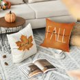 thumbnail image 3 of Sm:)e Hello Pumpkin Fall Happy Harvest Maple Leaf Throw Pillow Cover 20x20 Inch Set of 4, 3 of 7