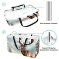 thumbnail image 4 of Deer Premium Oxford Cloth Picnic Basket - Reusable, Foldable, Large Capacity Storage Box, Ideal Storage Bin or Shopping Basket for Outdoor Adventures, 4 of 7
