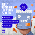 thumbnail image 3 of SAM+LEO Sleep Gummies for Kids & Teens with Melatonin, Passion Flower & Vitamin B6 - Gentle Sleep Aid Gummies for Restful Sleep, 3 of 8