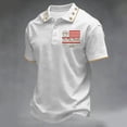 thumbnail image 4 of Men's USA 250th Anniversary Polo Shirt We The People Patriotic Flag Short Sleeve Golf Tee, 4 of 6