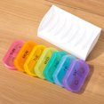 thumbnail image 4 of AM PM 7 Day Portable Weekly Organizer Pill Case Colorful Twice A Day Holder, 4 of 9