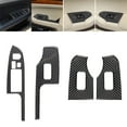 thumbnail image 1 of Real Bright Soft Car Interior Carbon Fiber Sticker Decoration4Pcs Carbon Fiber Interior Window Lift Switch Cover For Acura TSX 2004-08Auto Car Protection Interior Accessories, 1 of 8